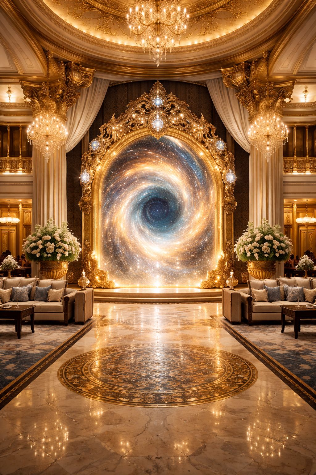 Luxury hotel setting for the Digital 1 Now guest portal